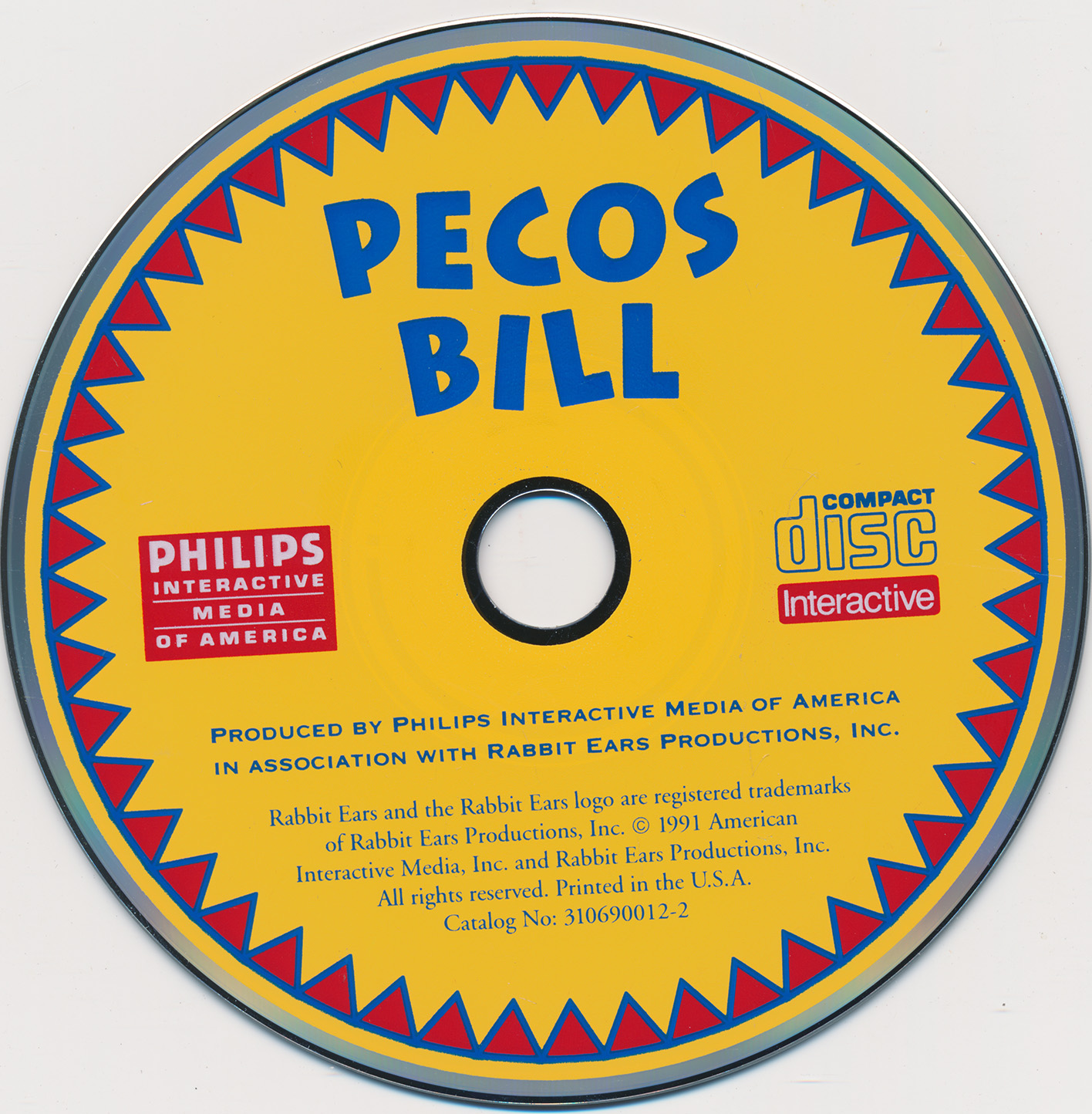 PECOS BILL -- JEU CDI PHILIPS --ANGLAIS / ENGLISH - NEUF ET EMBALLE