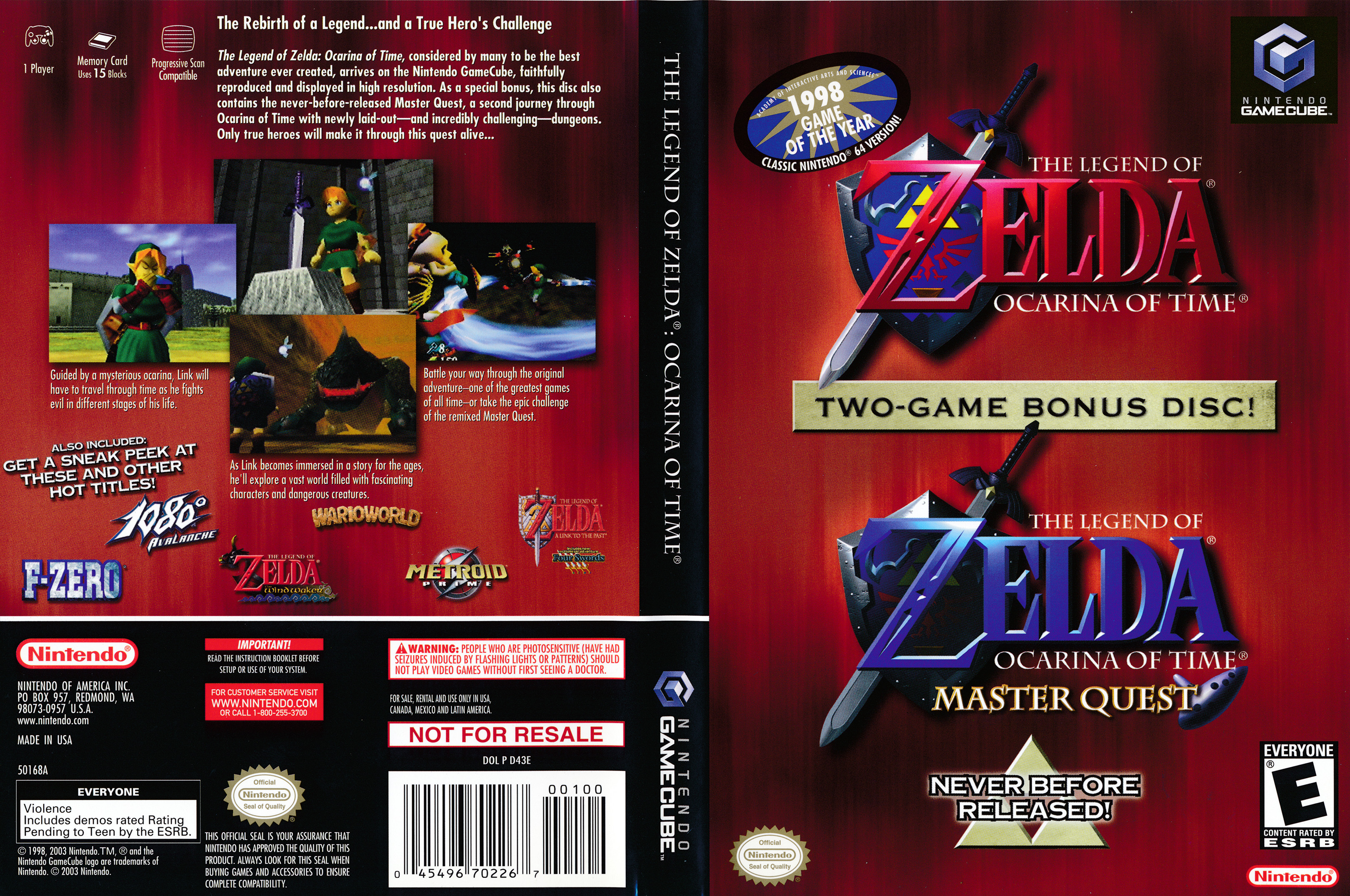 Legend Of Zelda The Ocarina Of Time Master Quest ROM Download - Nintendo  GameCube(GameCube)