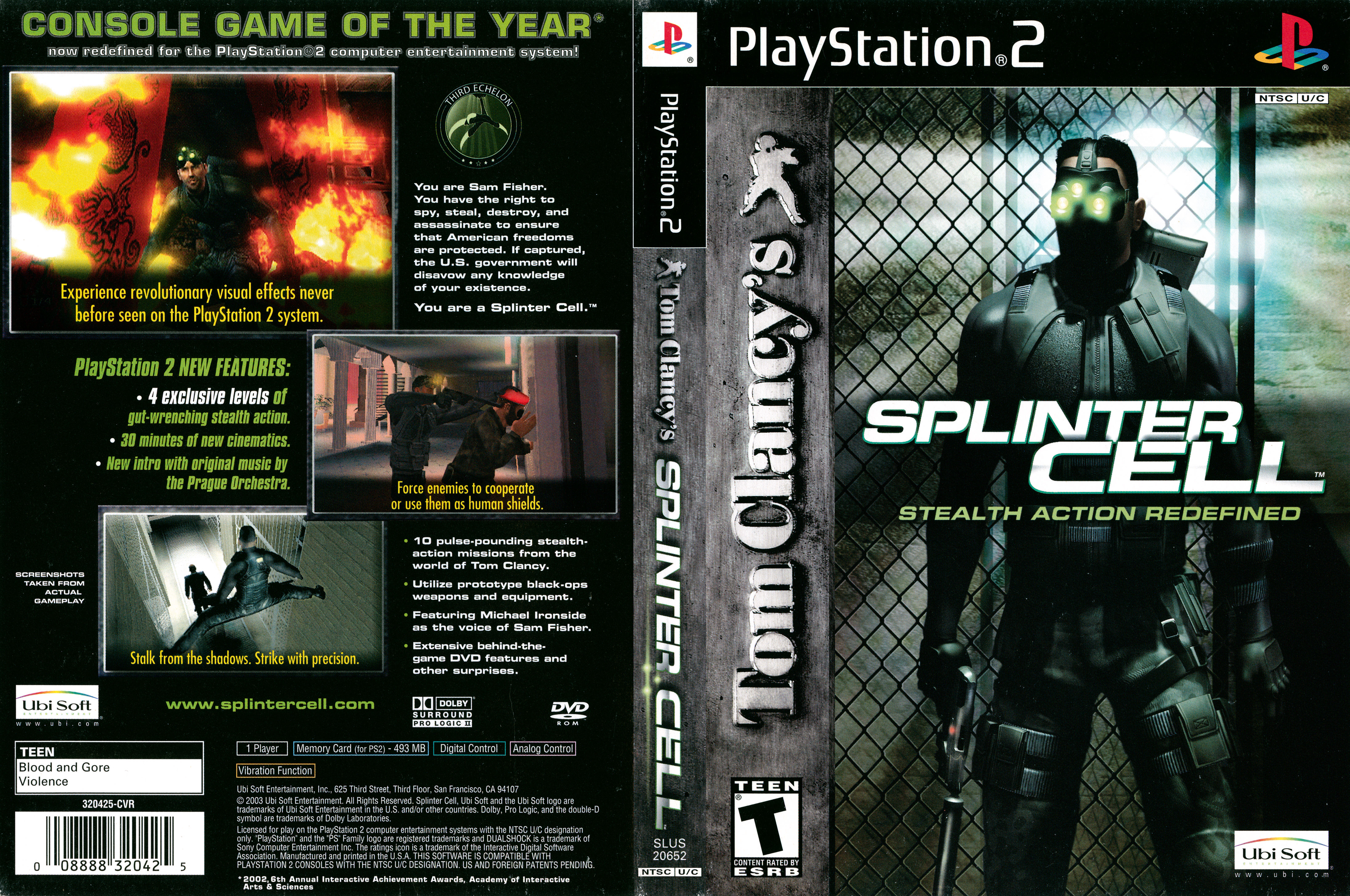 Playstation 2 русский язык. Tom Clancy's Splinter Cell ps2. Splinter Cell PLAYSTATION 2. Tom Clancy's Splinter Cell ps2 обложка. Splinter Cell ps1.