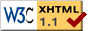 Valid XHTML 1.1