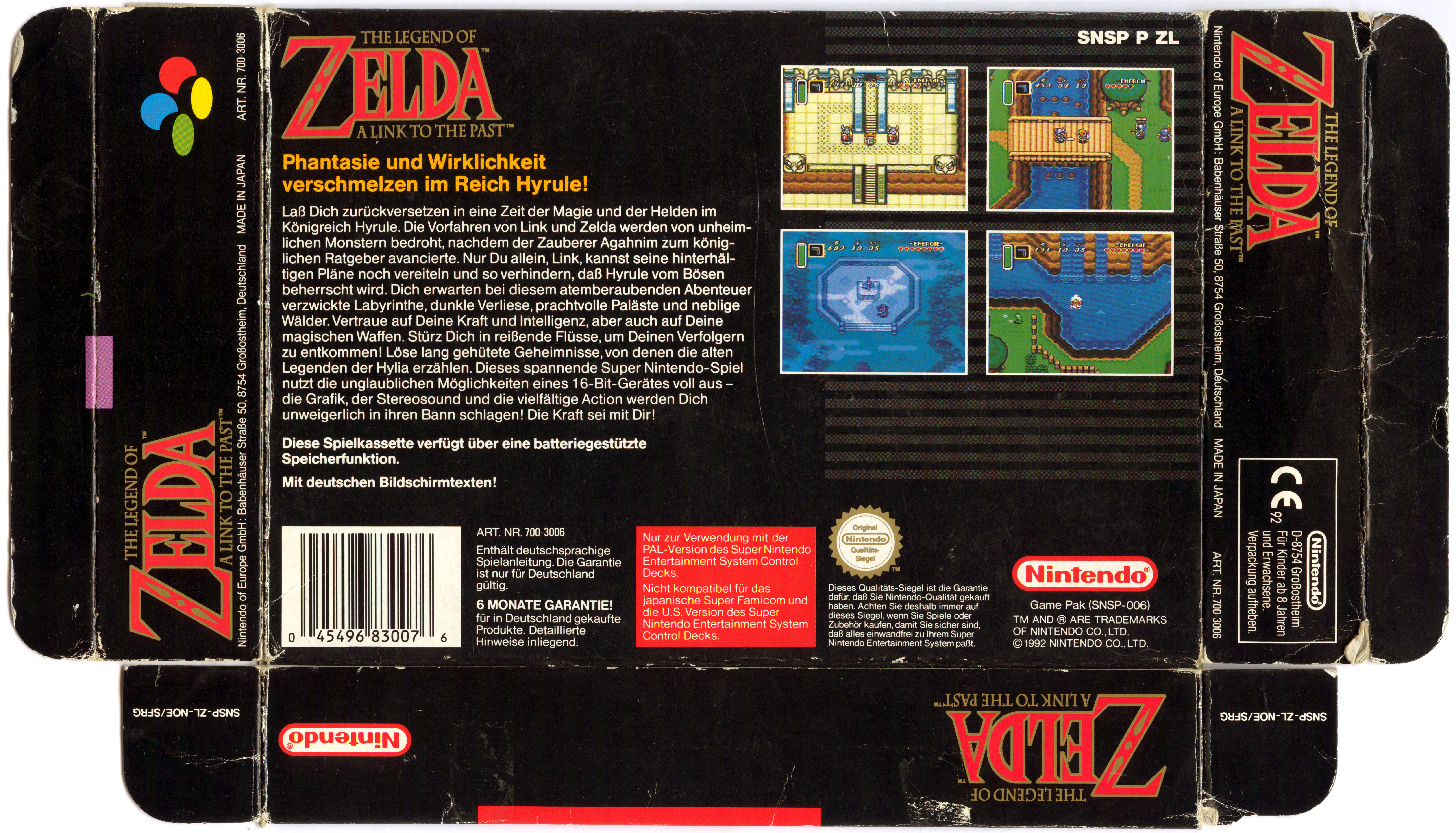 Label Legend Of Zelda - Link To The Past snes by labelsnes on