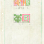 Untitled “Second Quest Dungeon Memory Locations”, c. 1985 (Toshihiko Nakago). This sheet portrays the address space for the dungeons in the Second Quest, the alternative version of the original Legend of Zelda. In this revamped version, all secret areas are stored on the second memory chunk, leaving all the blank spaces on the first chunk. (Source: Iwata Asks)
