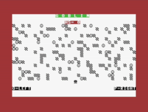 Goblin, Commodore 64 game published in COMPUTE!, July 1983