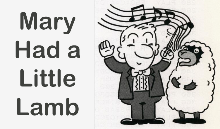 Mary Had a Little Lamb - Banner