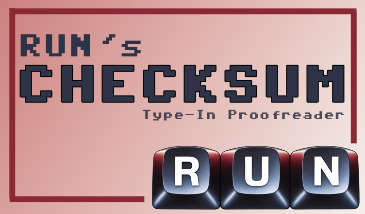 RUN's Checksum - Banner Image