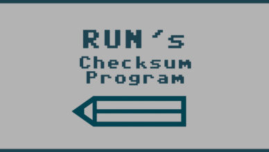 RUN's Checksum Program - Banner Image