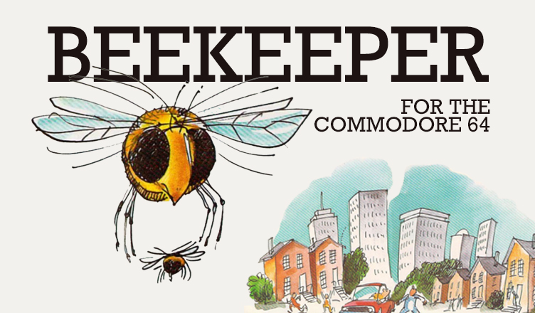 Beekeeper for the Commodore 64. Banner Image.